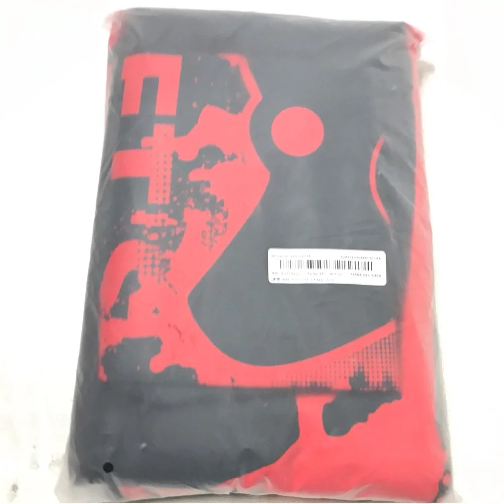 Red Black Twin Duvet Cover With Pillow Case New